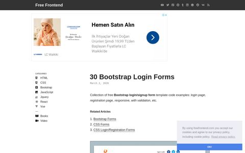 30 Bootstrap Login Forms - Free Frontend