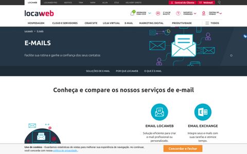 Email | Serviços de Email Corporativo - Locaweb