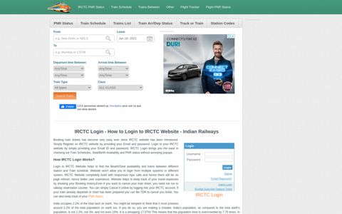 IRCTC Login - How to Login to IRCTC website - Search Trains ...