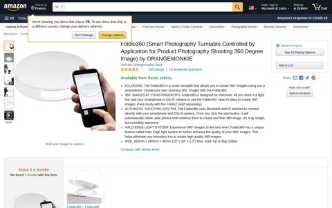 Foldio360 (Smart Photography Turntable ... - Amazon.com