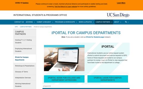 iPortal for Campus Departments