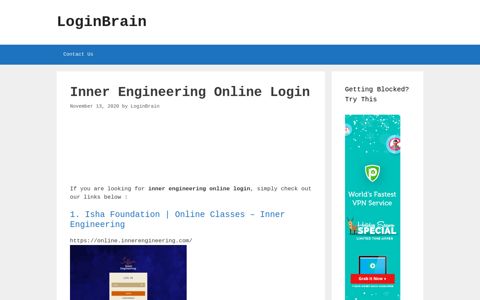 Inner Engineering Online Isha Foundation | Online Classes ...