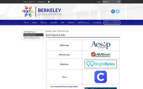 Staff Quick Links - Berkeley