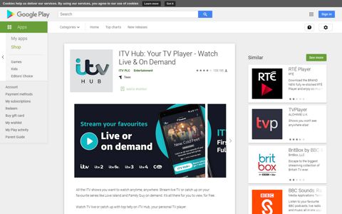 ITV Hub: Your TV Player - Watch Live & On Demand - Apps on ...