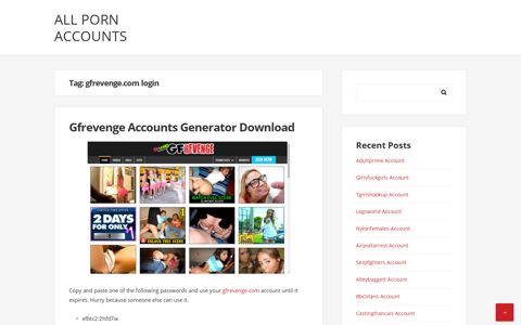 gfrevenge.com login – All Porn Accounts