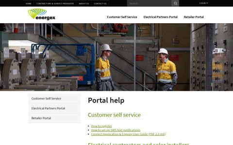 Portal help - Energex
