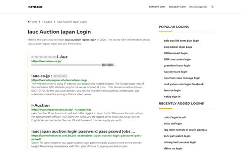 Iauc Auction Japan Login ❤️ One Click Access
