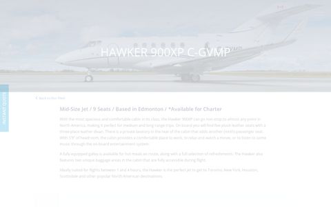 Hawker 900XP C-GVMP - Aurora Jet Partners