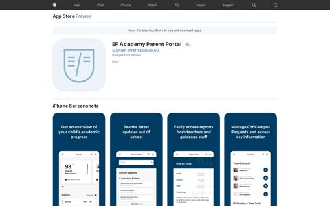 ‎EF Academy Parent Portal on the App Store