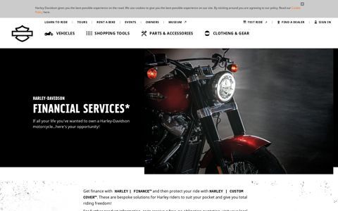 Motorycle Financial Services | HDFS | Harley-Davidson Africa