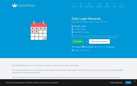 Daily Login Rewards - GamiPress