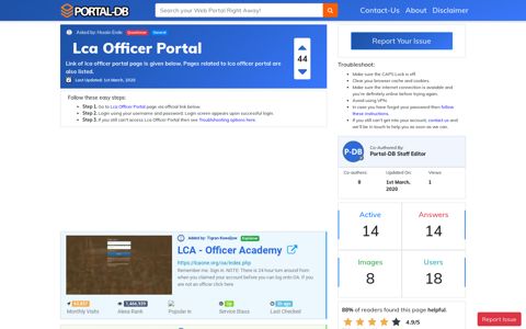 Lca Officer Portal