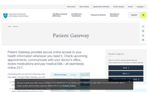 Patient Gateway - Massachusetts General Hospital