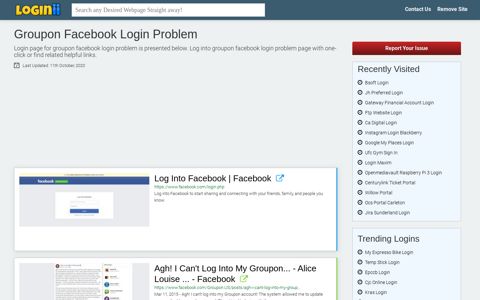 Groupon Facebook Login Problem - Loginii.com