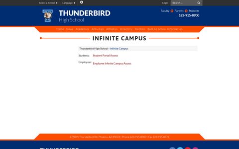 Infinite Campus - Thunderbird High School