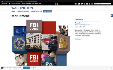 Recruitment — FBI