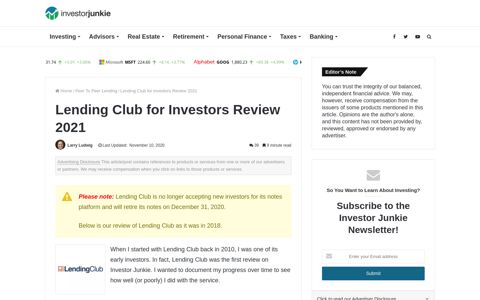Lending Club Review 2020 : Is it a Good Investment For You?