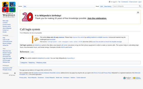 Call login system - Wikipedia