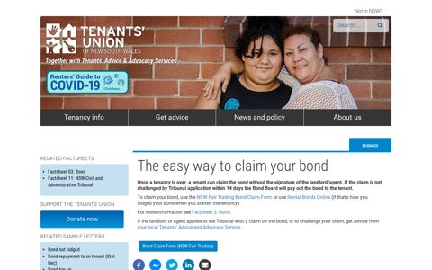 The easy way to claim your bond | Tenants' Union