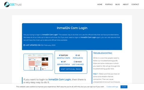 Inmail24 Com Login - Find Official Portal - CEE Trust