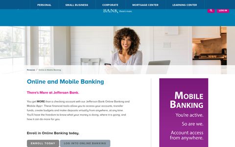 Online and Mobile Banking | There's More at Jefferson Bank