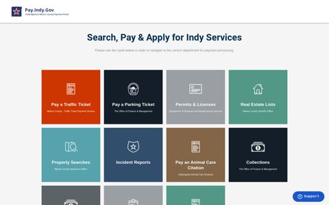City of Indianapolis & Marion County Payment Portal - indy.gov