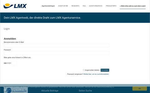 Login – LMX Agentweb – Dein direkter Draht zu LMX