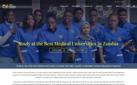 Best medical universities in zambia | Texila American University