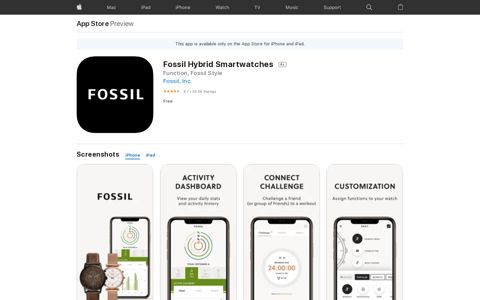 ‎Fossil Hybrid Smartwatches on the App Store