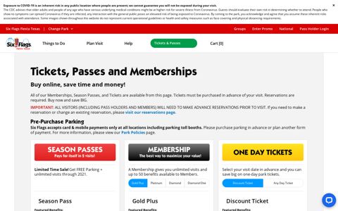 Tickets, Passes and Memberships | Six Flags Fiesta Texas