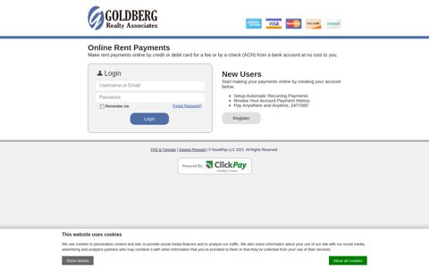 Goldberg Realty Associates | Online Rent Payments - ClickPay