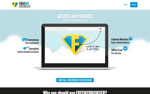 FreeMyBrowser.com - The encrypted Browser VPN plugin