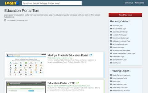 Education Portal Tsm - Loginii.com