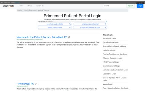 Primemed Patient Portal - Welcome to the Patient Portal ...