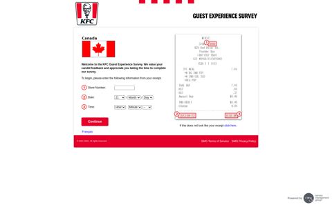 KFC Canada Guest Experience Survey - Welcome