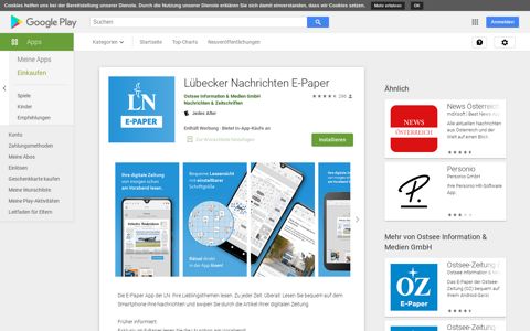 Lübecker Nachrichten E-Paper – Apps bei Google Play