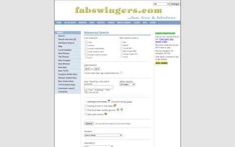 Browse - Fabswingers