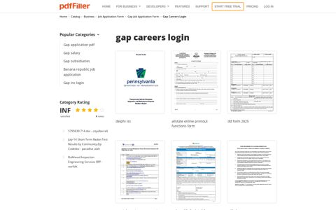 17 Printable gap careers login Forms and Templates - Fillable ...