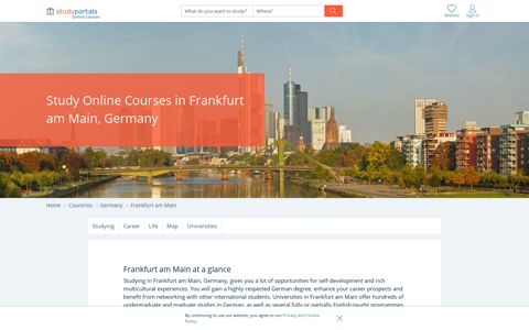 Study Online Courses in Frankfurt am Main, Germany