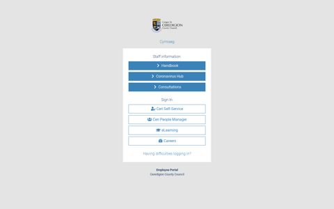 Employee Portal | Employee Portal - Ceredigion County Council