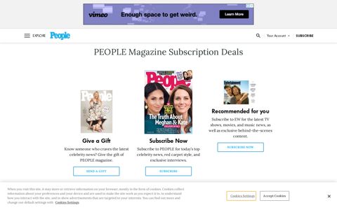 PEOPLE Magazine - Subscription Deals – Official Website ...