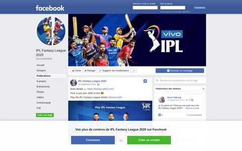 IPL Fantasy League 2020 - Posts | Facebook