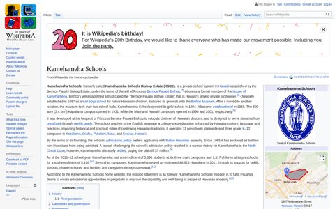 Kamehameha Schools - Wikipedia