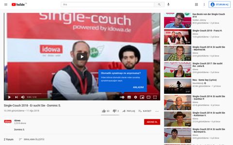Single-Couch 2018 - Er sucht Sie - Dominic S. - YouTube