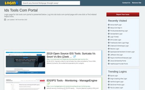 Ids Tools Com Portal - Loginii.com