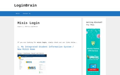 misis login - LoginBrain