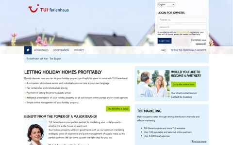 Letting holiday homes profitably - TUI Ferienhaus