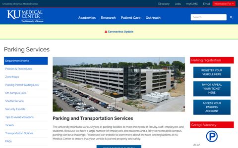 Parking and Transportation Services, University of Kansas ...
