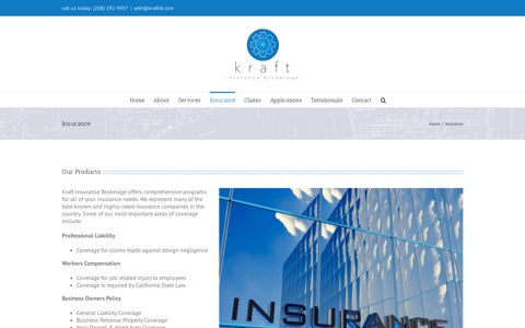 Insurance - Kraft Insurance Brokerage