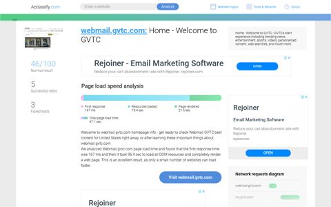 Access webmail.gvtc.com. Home - Welcome to GVTC